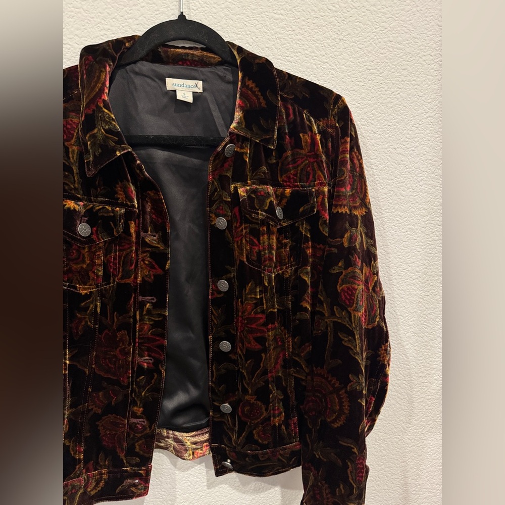 Sundance suede and silk paisley jacket - Picture 2 of 11